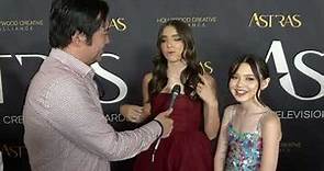 Madeleine McGraw and Violet McGraw Carpet Interview at the Astra Awards ...