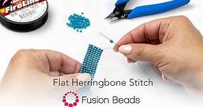 Learn Flat Herringbone Stitch with Fusion Beads