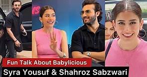 Syra Yousuf and Shahroz Sabzwari's fun interview about film Babylicious