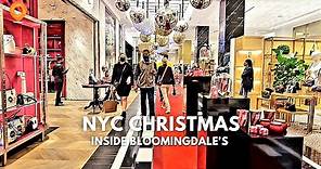 Inside Bloomingdale's - it's beginning to look a lot like Christmas in New York City - [4K]