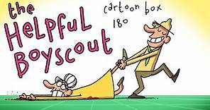 The Helpful Boyscout | Cartoon Box 180 | by FRAME ORDER | Funny elderly cartoon