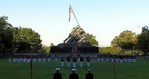 Sunset Parade At USMC War Memorial