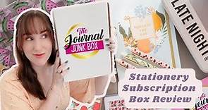 Review: Journal Junk Box Mystery Stationery Subscription Box - what's inside? 👀
