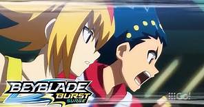 Valt & Free VS Silas & Rantaro | Full Battle | Beyblade Burst Surge Episode 12 English Dub