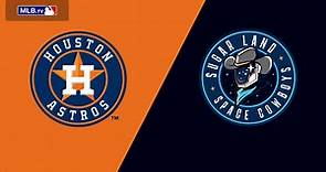Houston Astros vs. Sugar Land Space Cowboys (3/27/23) - Live Stream - Watch ESPN