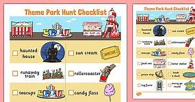 Theme Park Hunt Checklist