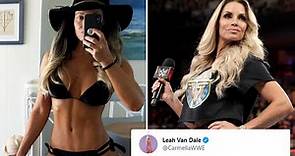 Hall of Famer Trish Stratus posts bikini snap of her 'Mom Bod' that sends current WWE stars wild