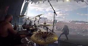 HammerFall/David Wallin GoPro drumcam, Hammer High, Sweden Rock Festival 2019