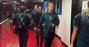 Squad arriving ahead of Sevilla in the Champions League