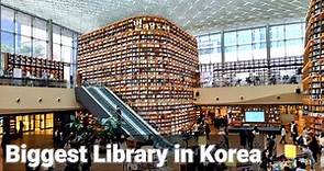 The most beautiful library in Korea COEX Mall (Starfield Library)