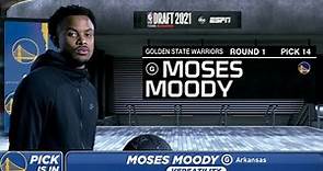 2021 NBA Draft: Warriors Draft Moses Moody