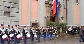 Scuola Militare Nunziatella, sfilata dei cadetti e batteria tamburi