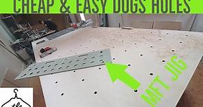How To Use A Dog Hole JIG- Trying It Out On My ULTIMATE WORKBENCH BUILD Vid#67
