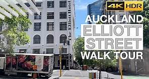 Elliott Street Walk Tour - Auckland, New Zealand [4K HDR]