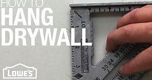 How to Hang Drywall