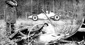 Locating the site of Jim Clark's fatal accident at Hockenheim.