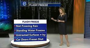 Winter Weather: What you need to know about a flash freeze
