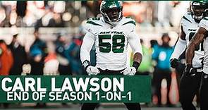 "Looking Forward To Continue To Grow" | Carl Lawson End of Season 1-On-1 | The New York Jets | NFL