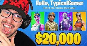 My $20,000 Fortnite LOCKER TOUR! (Rare Skins)