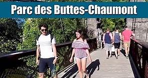Beautiful Parc des Buttes-Chaumont in Paris (Visual Walking Tour HD 1080p)