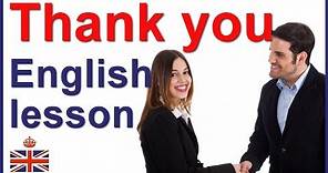 THANK YOU and THANKS - How to thank someone in English