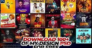 DOWNLOAD 100+ OF MY PSD TEMPLATES FOR FREE 1.0