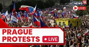 Prague Protest Today LIVE | Protest In Prague Against The Czech Republic Government | Prague News