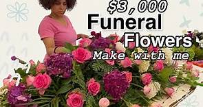Funeral Flower Arrangement Tutorial | Casket Spray, Baskets and Standing Flower Sprays