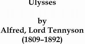 "Ulysses" by Alfred, Lord Tennyson (read by Tom O'Bedlam)