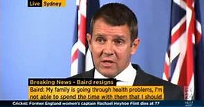 NSW Premier Mike Baird resignation press conference