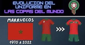 Evolución del Uniforme de Marruecos en las Copas del Mundo