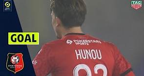Goal Adrien HUNOU (60' - STADE RENNAIS FC) RC STRASBOURG ALSACE - STADE RENNAIS FC (1-1) 20/21