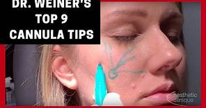 Dr. Steven F. Weiner's Top 9 Tips for Using Cannulas for Fillers