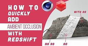 Quickly Add Ambient Occlusion (AO) - Redshift - C4D