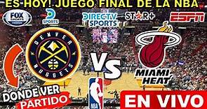 Denver Nuggets vs. Miami Heat EN VIVO hoy vía ESPN juego 4 Denver Nuggets vs miami heat RESUMEN game
