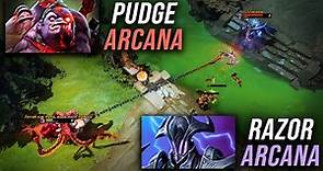 Pudge Arcana vs Razor Arcana | Pudge Official