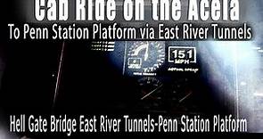 Acela Cab Ride Hell Gate Bridge to Penn Station by East River tunnels Best viewed at 640 x 480