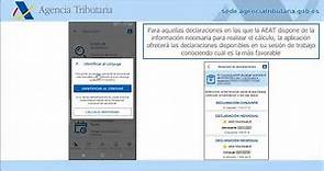 Renta 2021 - App "Agencia Tributaria": presentación en un clic