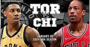 Chicago Bulls vs Toronto Raptors Full Game Highlights | Jan 30 | 2024 NBA Season