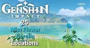 25 Mist Flower Corolla Locations - Genshin Impact