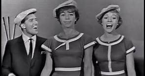 Julie Andrews, Carol Burnett and Roy Castle on The Garry Moore Show in 1962.