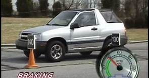 Motorweek 1999 Chevrolet Tracker 2 Door Convertible Road Test