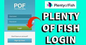 POF Login Sign In 2021 || Login to PlentyofFish Account (Easy Tutorial)