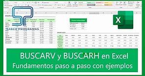 Función BUSCARV y BUSCARH en Excel [ Paso a Paso con ejemplos]