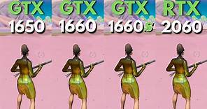 Fortnite GTX 1650 VS GTX 1660 VS GTX 1660 SUPER VS RTX 2060 | Performace Mode 1080p