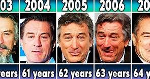 Robert De Niro from 1975 to 2023