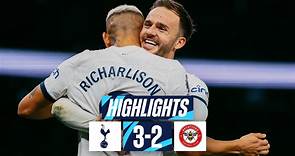 TOTTENHAM HOTSPUR 3-2 BRENTFORD // PREMIER LEAGUE HIGHLIGHTS // CRAZY DRAMA IN NORTH LONDON