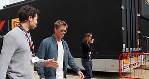 Behind the scenes with Brad Pitt at Silverstone