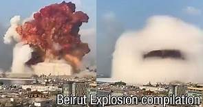 Beirut, Lebanon Explosion Video Compilation / Compilado de la explosión en Beirut, Líbano