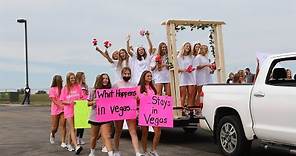 Washburn Rural High school students celebrate homecoming with parade and pep rally